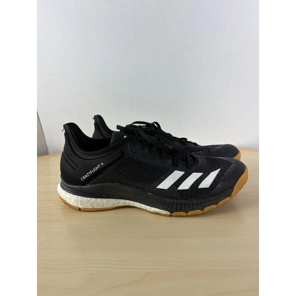 Adidas Crazyflight X Volleyball Shoes Black White Gum Sole Women's 9.5